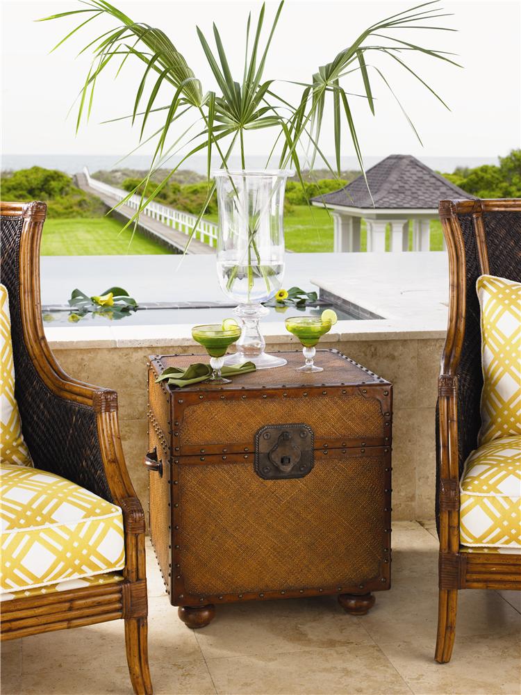 Tommy Bahama Home Island Estate 531955 Woven East Cove Trunk End Table